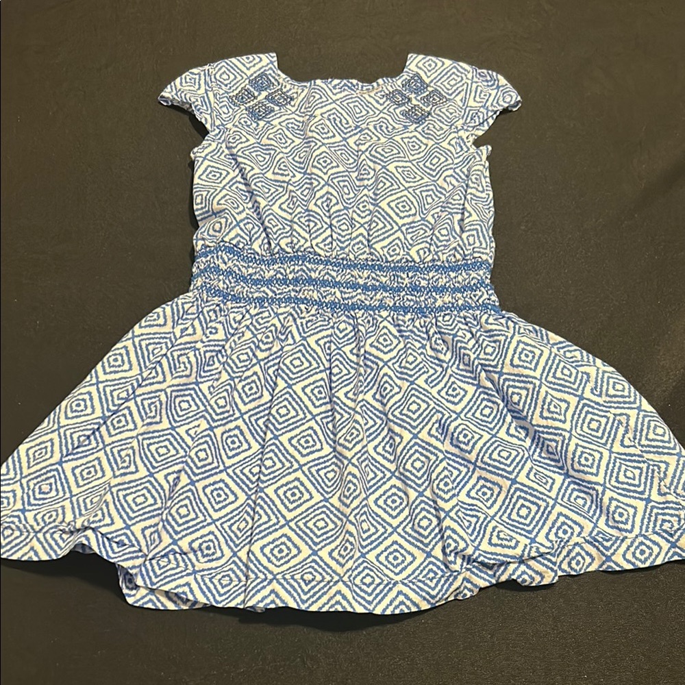 Blue & white Size 4 Carter’s dress 100% cotton